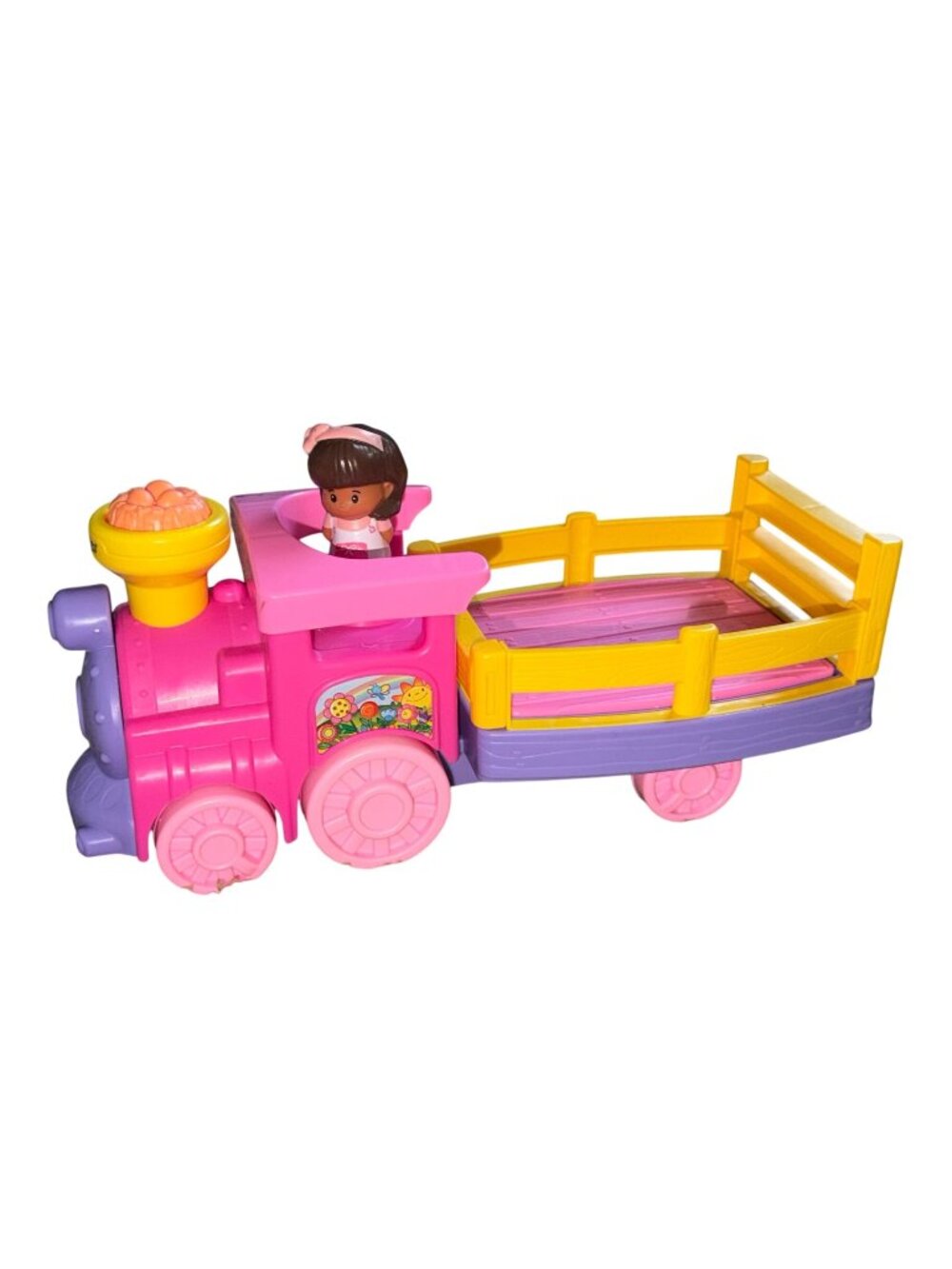 Fisher-Price Little People Musical Zoo Train (Pink Edition)-GUC